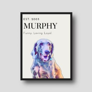 Framed Illustration of your Pet